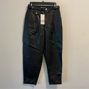 Zara Leather Trousers